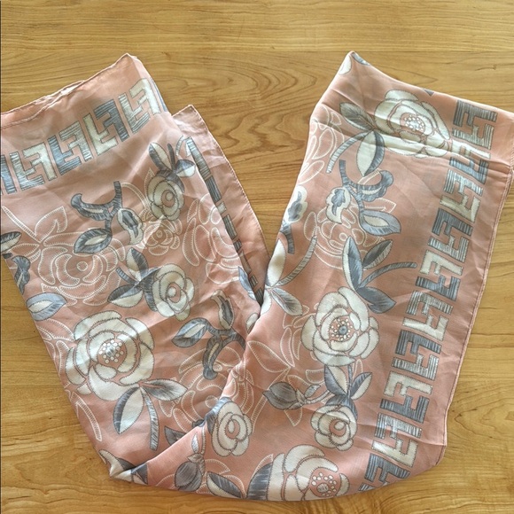 Fendi Floral Silk Scarf, New - Picture 1 of 6
